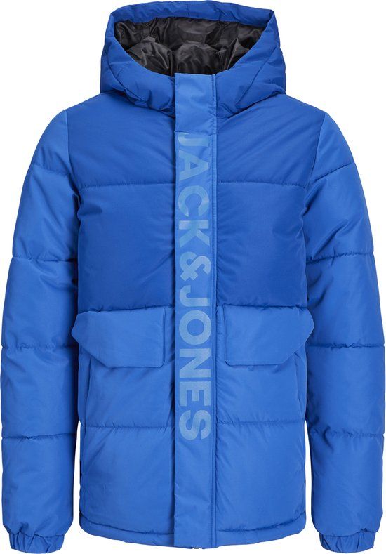 JACK&JONES JUNIOR JCOSPEED PUFFER SN JNR Boys' Jacket - Size 164 - Nautical Blue