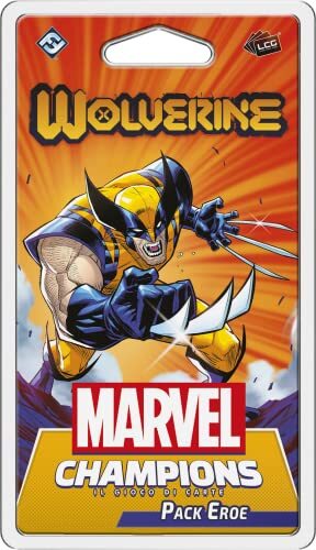 Asmodee - Marvel Champions Het kaartspel: Wolverine - uitbreiding, Pack Heroe, Italiaanse editie