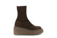 CAFèNOIR - Bottines compensées en tissu élastique, pour femme