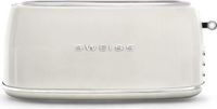 SWEISS Toaster, GRV8, 2 sleuven, 1500 W, beige, vintage design, roestvrij staal, met kruimellade