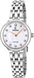 Festina - F20744/1 - Polshorloge - Dames - Zilverkleurig Staal - Saffierglas - Wit