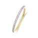 Lucardi Dames 14 karaat geelgouden ring met lab grown diamant 0,155ct
