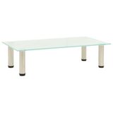 vidaXL Meuble TV 60x35x17 cm verre trempé mat