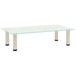 vidaXL Meuble TV 60x35x17 cm verre trempé mat