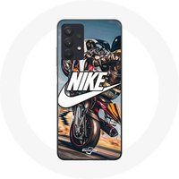 Nike Hoesje Samsung A32 5g wit logo motorwiel