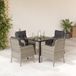 Maison Exclusive - Ensemble de jardin pour le jardin, composé de 5 pièces, en rotin gris clair, coussins inclus