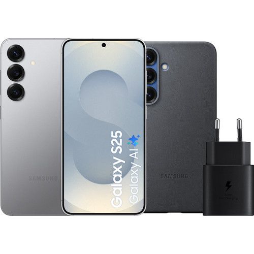 Samsung Galaxy S25 128GB Zilver 5G + Accessoirepakket