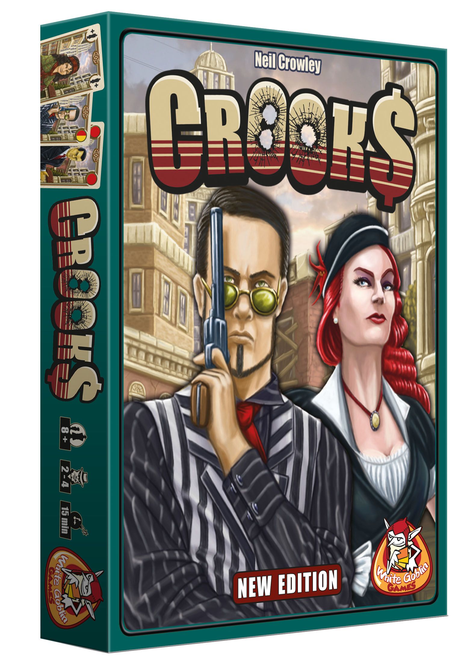White Goblin Games Crooks - Kaartspel - Multicolor - Unisex - 10+ jaar