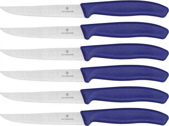 Victorinox Swiss Classic Steakmessenset - 6-delig - Blauw