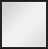 Homcom Wandspiegel Glas 50x50x2cm Zwart