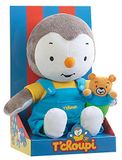 Jemini T'choupi pluche dier met beer +/- 30 cm, meerkleurig