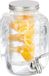 Merkloos Relaxdays drankdispenser met infuser - 4 liter - glas - tapkraan