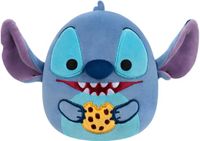 Squishmallows Disney Stitch Eating Chocolate Chip Cookie 25cm Pluche