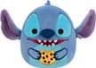 Squishmallows Disney Stitch Eating Chocolate Chip Cookie 25cm Pluche