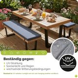 Garronda Bankkussen 140x40 cm – 4 cm dik – Waterafstotend & UV-bestendig – Beige