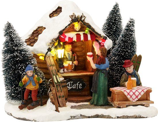 Luville Skicafe Kerstfiguur