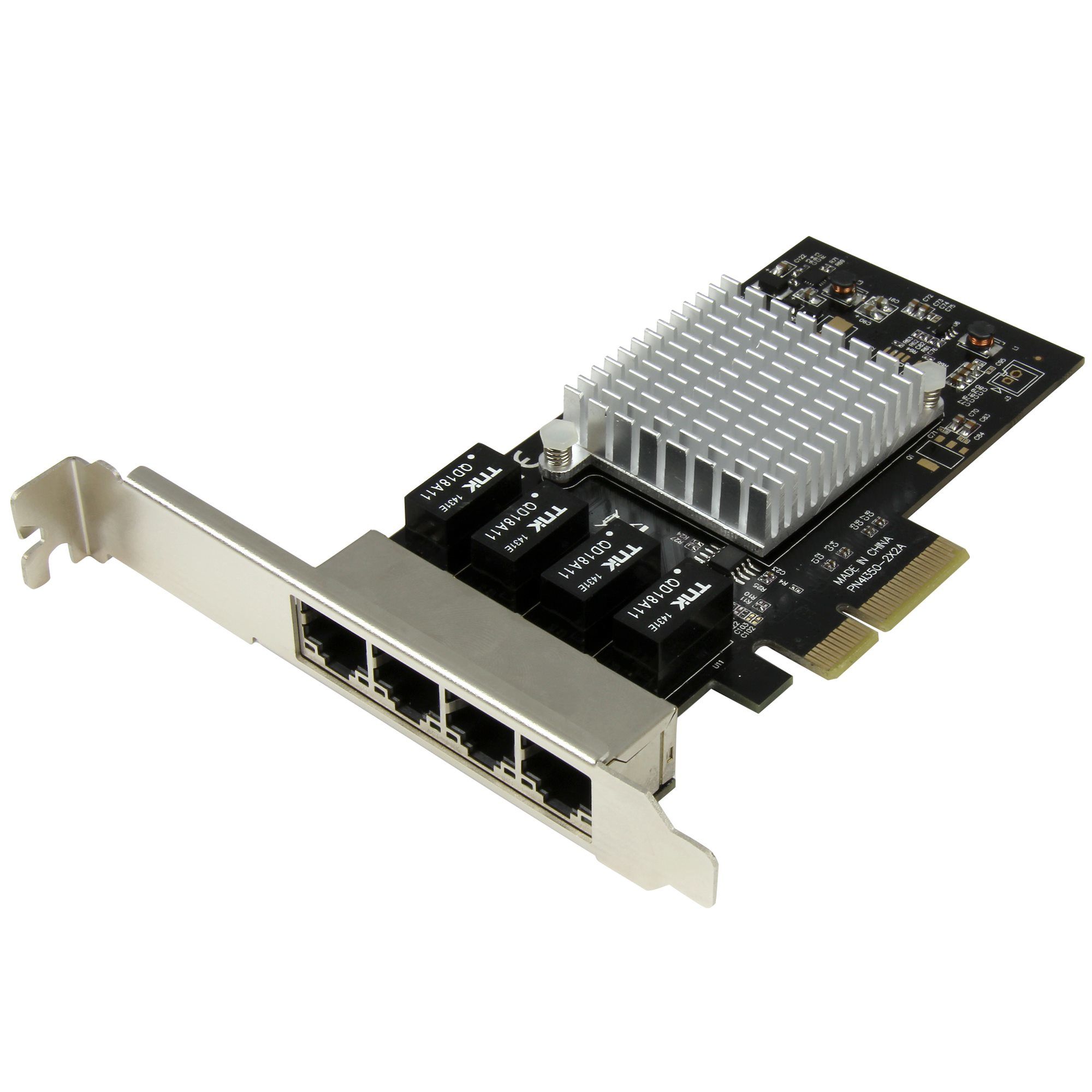 StarTech.com 4-poorts Gigabit Ethernet Netwerkkaart - PCI Express - Intel I350 NIC
