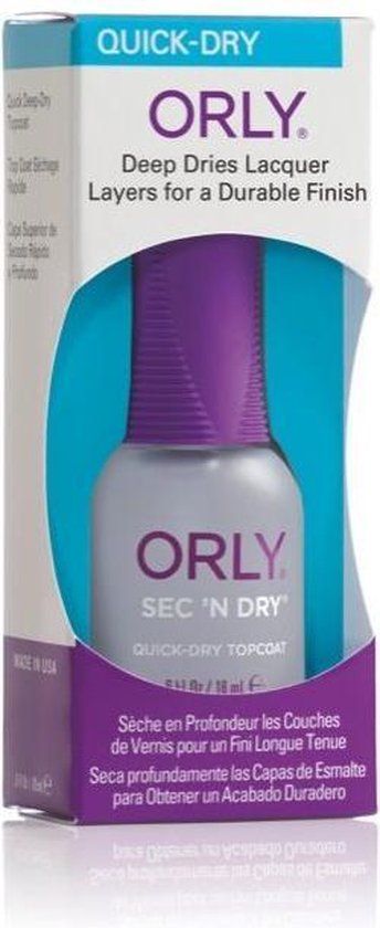 Orly Sec N' Dry Topcoat - 18 ml - Transparant
