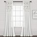 Lush Decor Boho Pom Pom Kwastje Linnen Raamgordijnpaneel (enkel paneel), 84" L x 52" B, gebroken wit