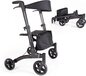 VITILITY Rollator comfort - Lichtgewicht & Dubbel Opvouwbaar - Charcoal Black