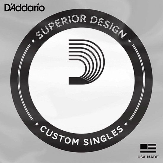 D'ADDARIO CB132 enkele snaar voor basgitaar (0,123 sterkte) chroom flat wound