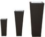vidaXL - Set - 3 stuks - Zwart - 30 x 30 x 80 cm - Metaal