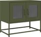 vidaXL Tv-meubel 68x39x60,5 cm koudgewalst staal olijfgroen
