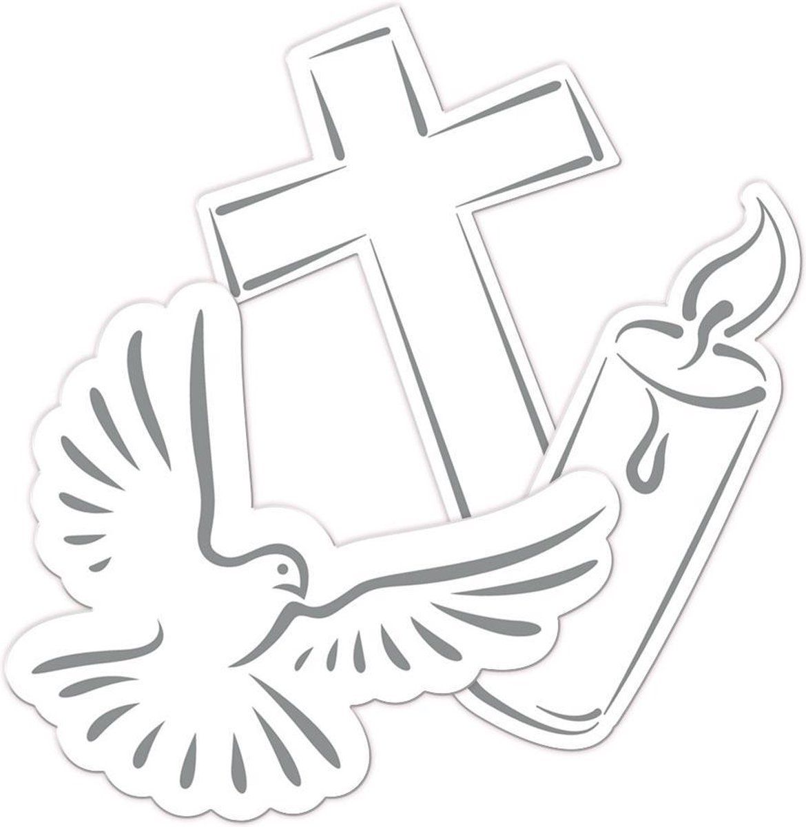 Folat Tafelconfetti XL Kommunion Wit