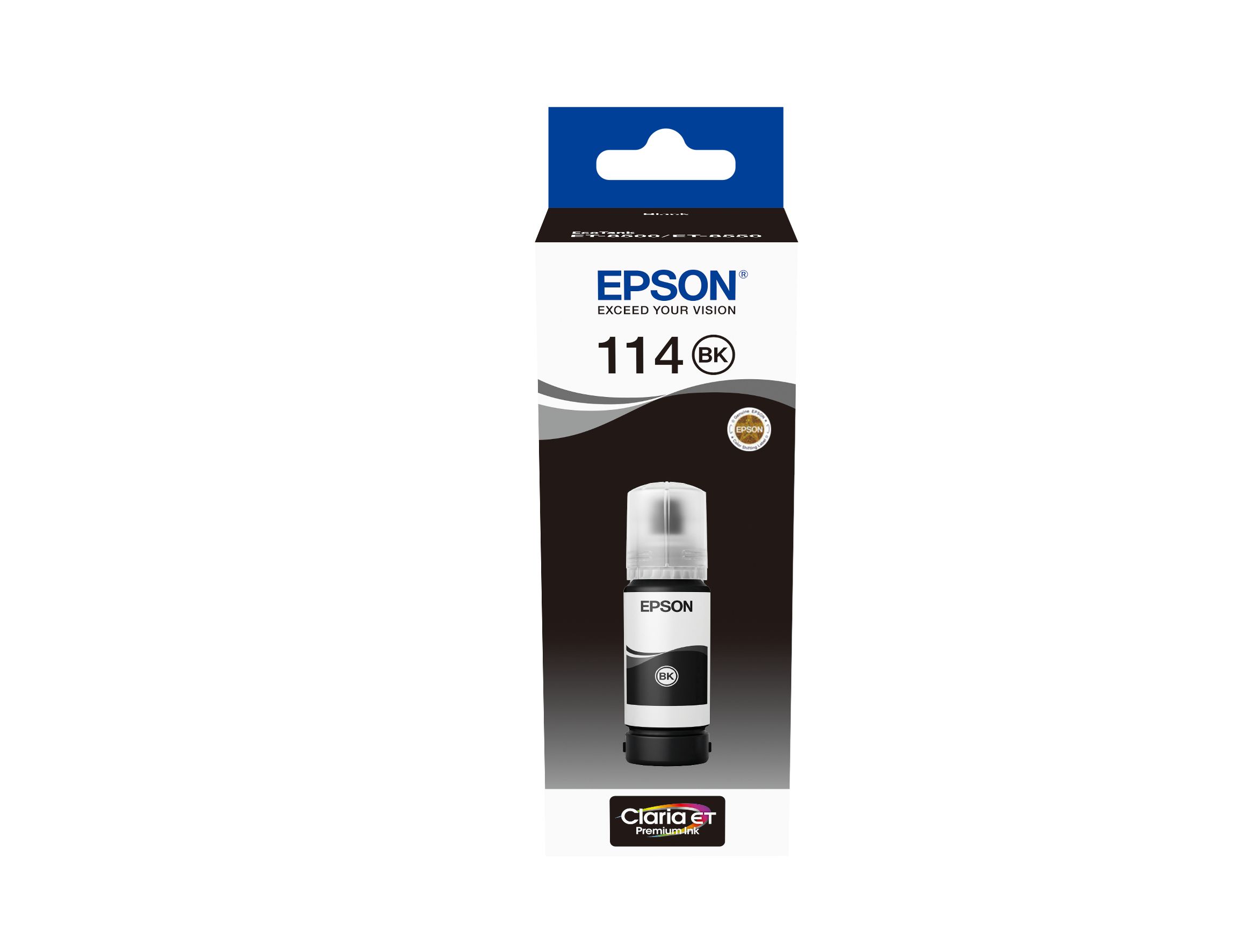 Epson 114 EcoTank Pigment Black Ink Bottle - Black - 70 ml - ET-8500