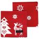 Ragged Rose Natalie Xmas Servetten, Rood, 4 Stuk