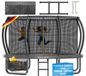 KESSER® Trampoline d'extérieur Ø 244/305/366/427 cm, certificat GS, trampoline de jardin pour enfants et adultes < 150 kg avec filet de sécurité, incluant sac, échelle, rembourrage de bordure et poteaux de filet rembourrés