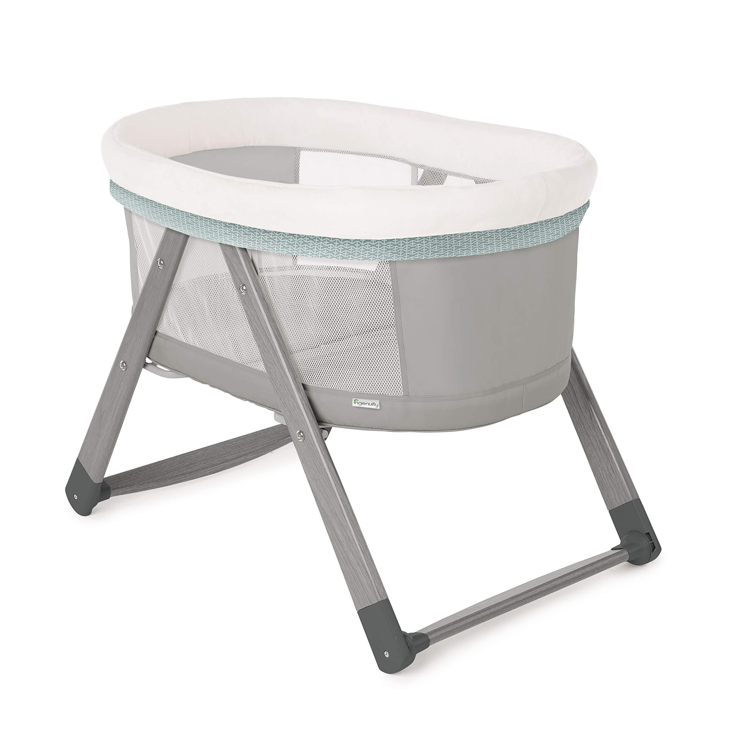 Ingenuity Houten Foldaway Rocking Bassinet Classic - Wallace