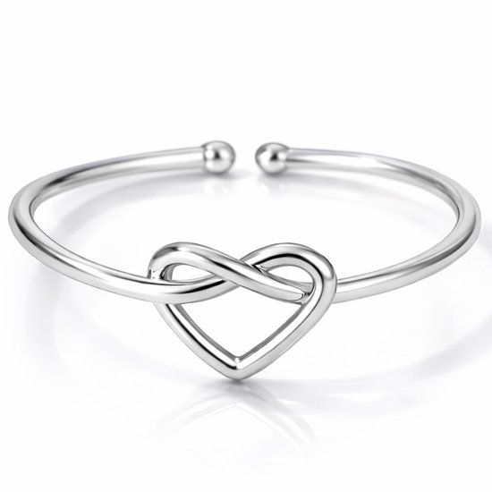LGT JWLS Dames Ring Zilverkleurig Hart