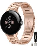 Merkloos Google Pixel Watch 4/3 Verstelbare Roestvrijstalen Band