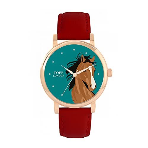 Toff London Bruin Arabisch paardenhoofdhorloge - 5059656659372