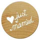 Ministempel Hout en rubber ministempel, 15 x 25 mm