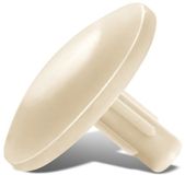SPAX AFDEKKAP KUNSTSTOF BEIGE MET KOPBORING