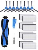 Vervangende Eufy Vervangende onderdelen compatibel met RoboVac 11S, 30, 30C, 15C, 15T, 12, 35C Accessoire Robotic Stofzuiger Filters, Zijborstels, Rolling Borstels