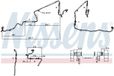 NISSENS Conduite haute pression pour climatisation, référence 840224, pour BMW Série 3 Touring (E91), en aluminium