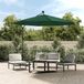 vidaXL Vervangingsdoek voor tuinparasol 350 cm groen