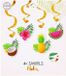 Globos Hangende decoratie swirls aloha - 4st.