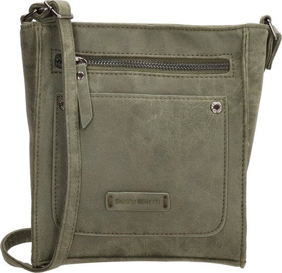 Enrico Benetti Bobbi 66591 Schoudertas crossbody tas - Olijf groen