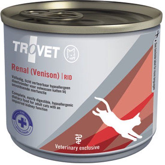 Trovet Renal (Hypoallergenic - Venison) RID Blik (kat) - 6 x 200 gram