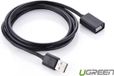 Ugreen - USB verlengkabel - USB 2.0 A Male naar USB 2.0 B Female - 3m - Zwart