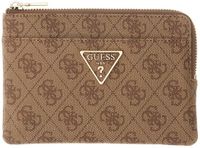 GUESS Laurel II SLG Key Ring Pouch Latte Logo Lichtbruin