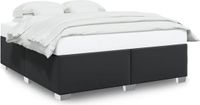 vidaXL Bedframe Kunstleer Zwart 200x200 cm