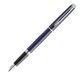 Waterman Hémisphère vulpen, blauwe lak met palladium details, roestvrijstalen medium penpunt, blauwe inkt, geschenkset
