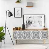 Ambiance Sticker Zelfklevende tegelmuurstickers voor keuken en badkamer - 24 Bermude meubeltegelstickers - 24 stickers 10x10cm