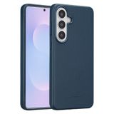 Accezz Étui - Convient pour Samsung Galaxy S26 Plus - avec Anneau Magnétique Couverture Arrière en Cuir - Bleu Nuit
