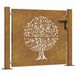 vidaXL - Poort - 100x100 - cm - boomontwerp - cortenstaal
